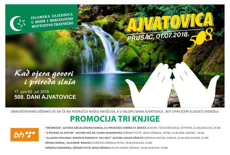 Aktivnosti povodom 508. dana Ajvatovice